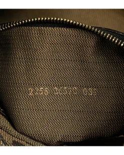 Preloved Leather Chain Shoulder Bag with Zip Closure and Interior