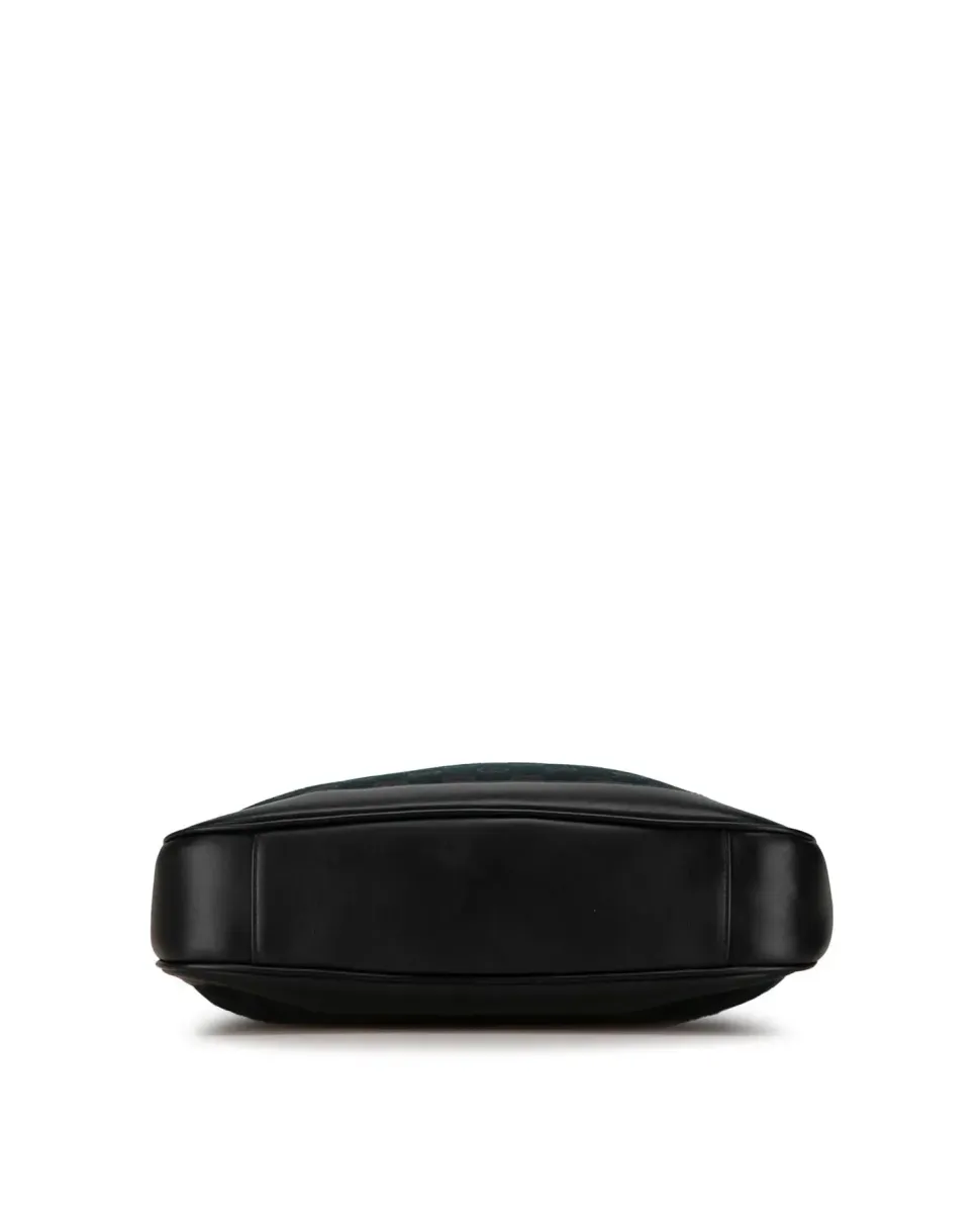 Preloved Leather Flap Bag with Detachable Chain Strap and Magnetic