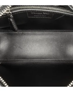 Preloved Medium Patent Cannage Quilted Leather Bag with Detachable