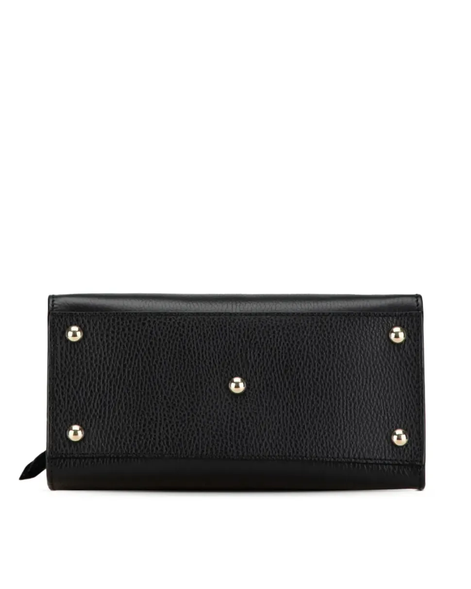 Preloved Medium Patent Cannage Quilted Leather Bag with Detachable