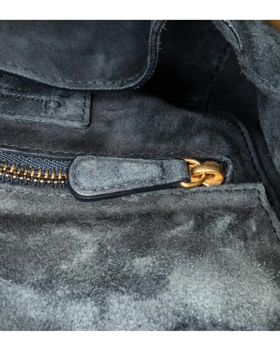 Preloved Medium Quilted Lambskin Bag with Crystal Strap