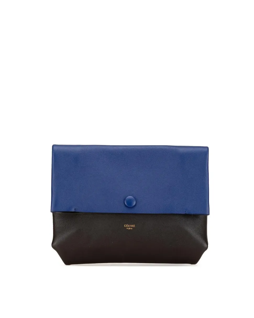 Preloved Medium Shearling Trim Suede Saddle Bag