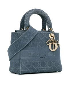 Preloved Mini Calfskin Lady with Painted Details and Detachable Chain