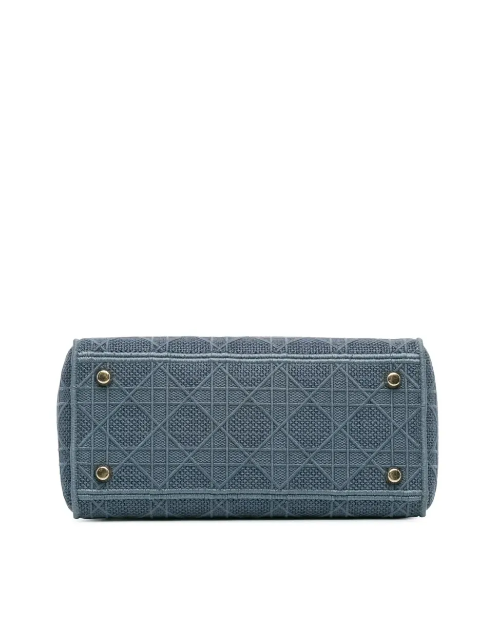 Preloved Mini Calfskin Lady with Painted Details and Detachable Chain