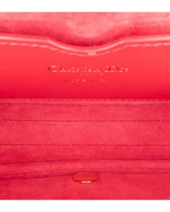 Preloved Mini Leather Embossed Duffle Bag with Detachable Strap