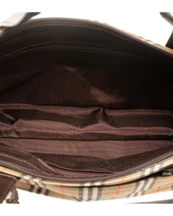 Preloved Mini Leather Saddle Bag with Magnetic Closure and Back Slip
