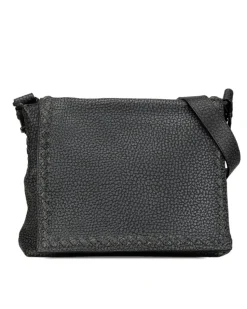 Preloved Mini Ultra Matte Calfskin Cannage Bag with Detachable Strap