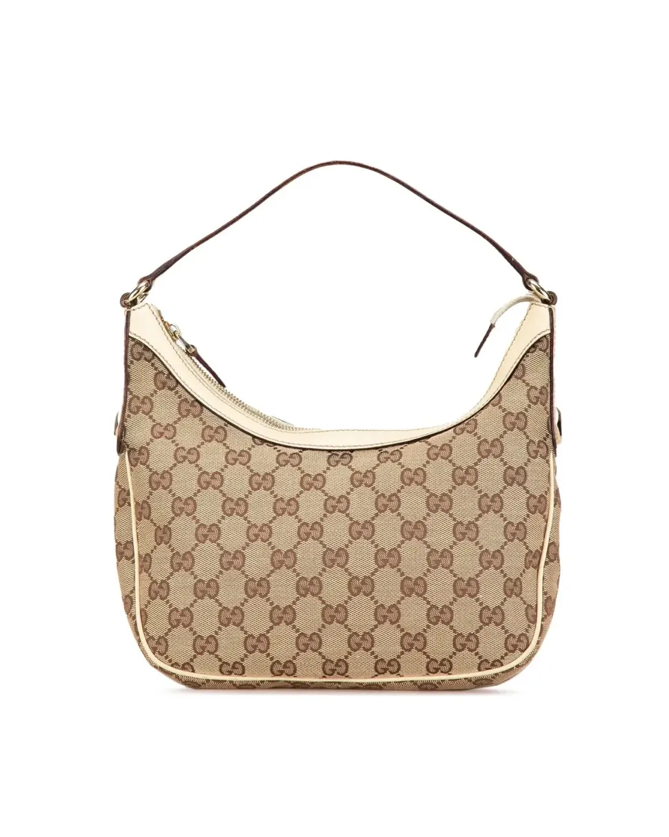 Preloved Quilted Calfskin Leather Shoulder Bag with Detachable Strap