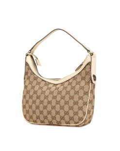 Preloved Quilted Calfskin Leather Shoulder Bag with Detachable Strap