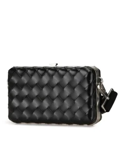 Preloved Saddle Bag Black Leather Crossbody Bag