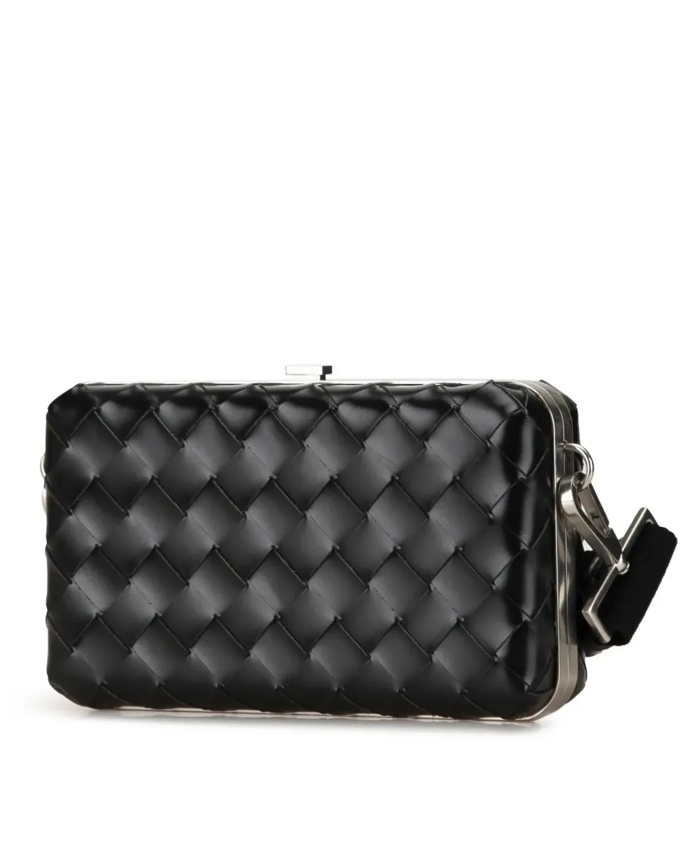 Preloved Saddle Bag Black Leather Crossbody Bag