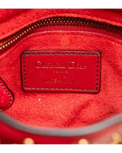 Preloved Small Suede Leather Belt Bag with Zip Closure and Multiple