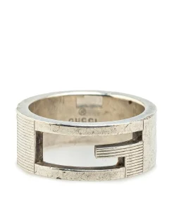 Preloved Sterling Silver G Cutout Ring