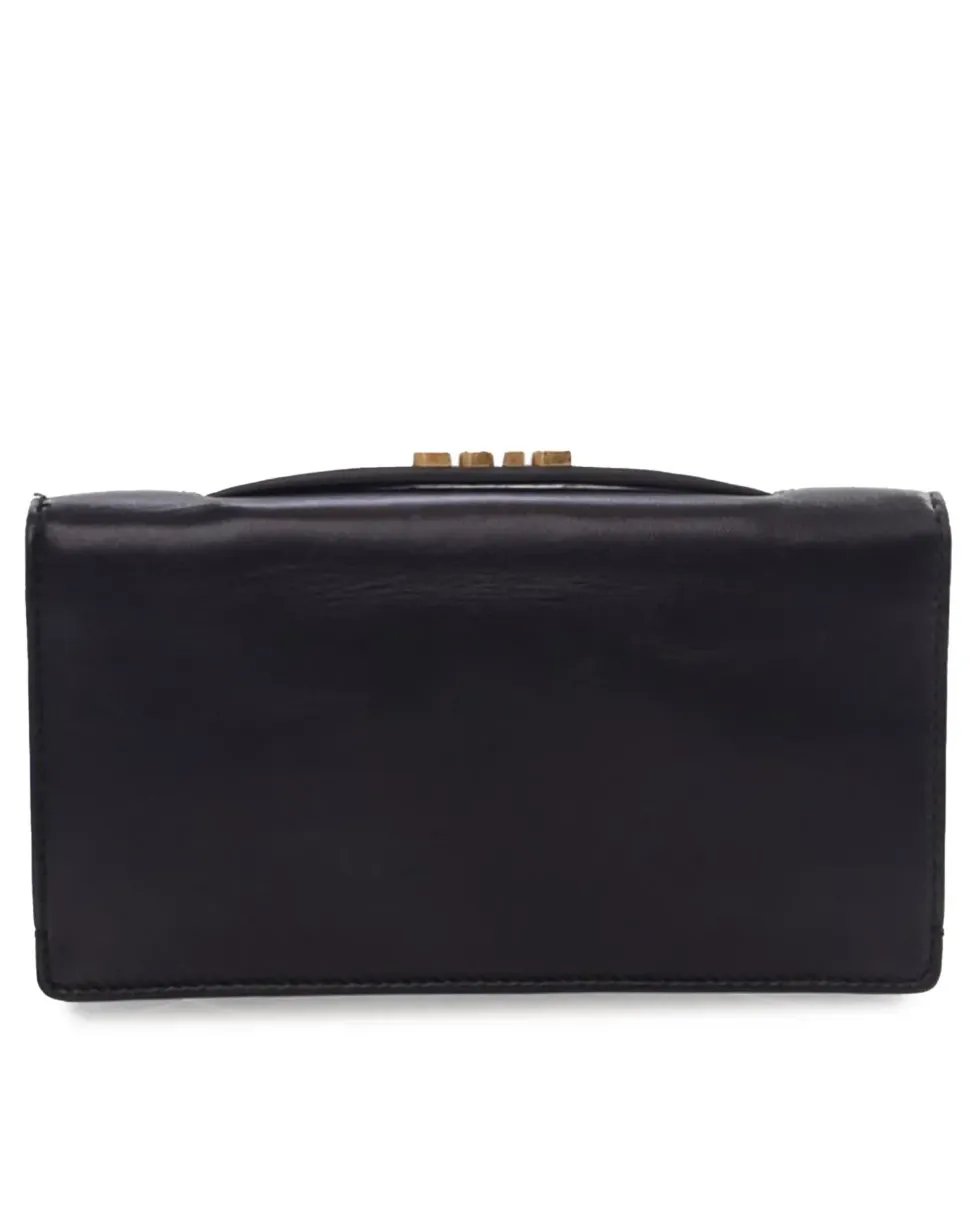 Preloved Supreme Web Coated Canvas Clutch with Interior Slip Pocket