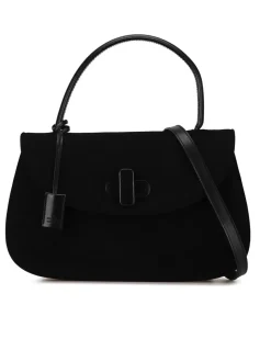 Preloved Sylvie 1969 Black Leather Shoulder Bag