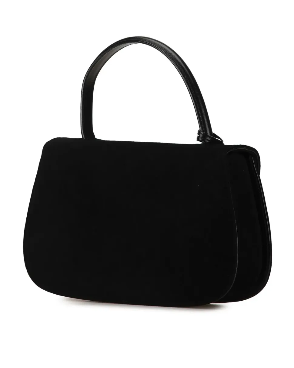 Preloved Sylvie 1969 Black Leather Shoulder Bag