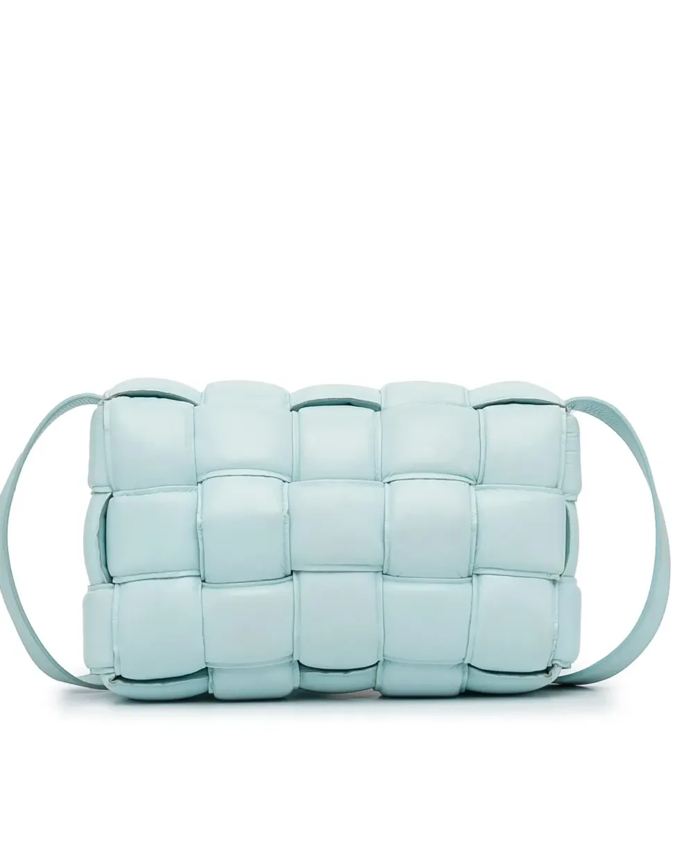 Preloved The Pouch Lambskin Leather Shoulder Bag Light Blue