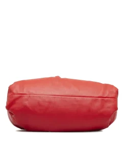 Preloved The Pouch Red Lambskin Leather Shoulder Bag   The Pouch