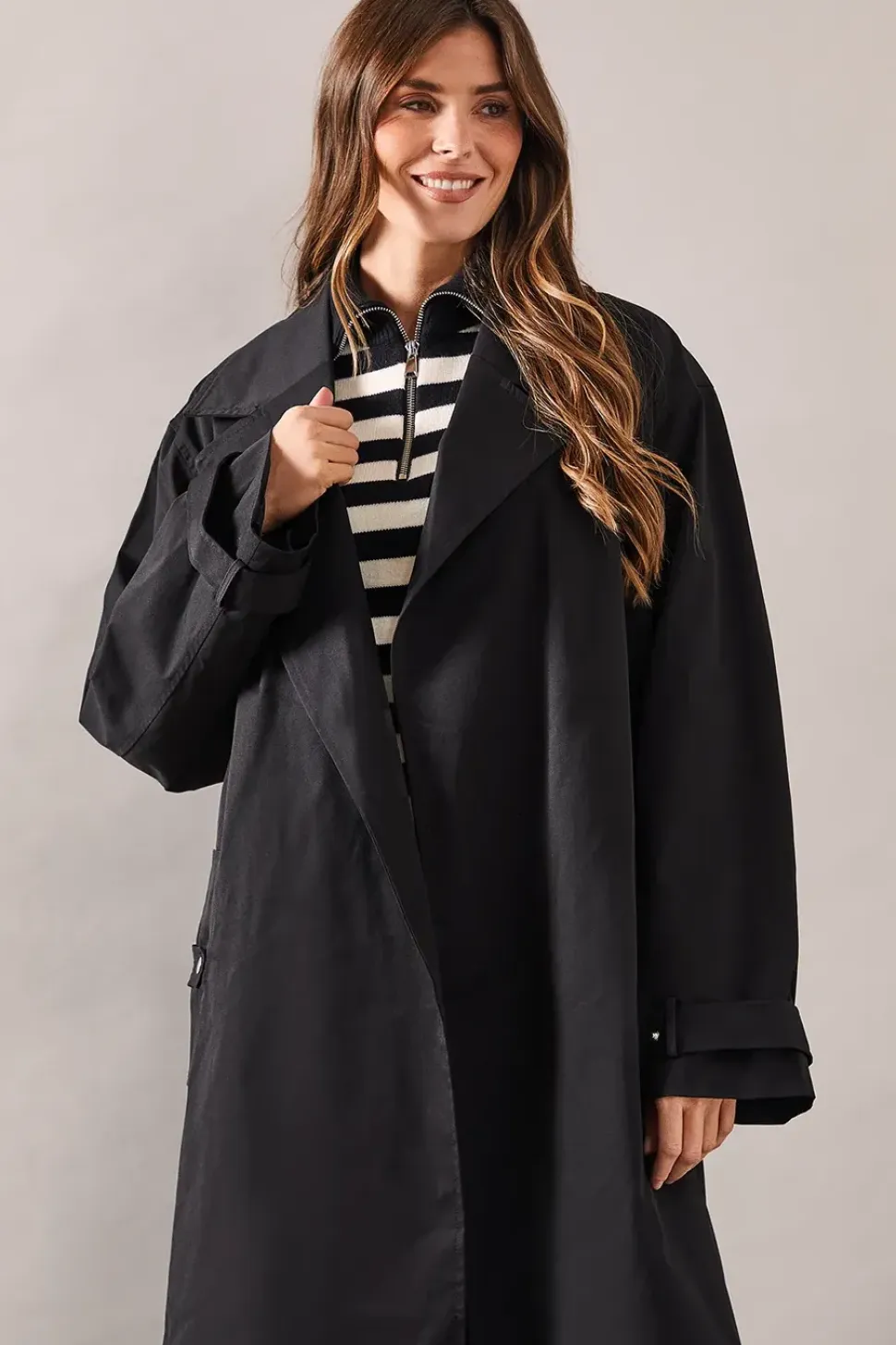 Premium Belted Trench Coat