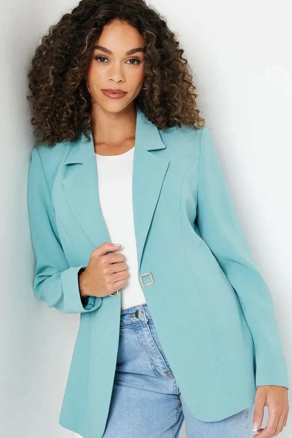 Premium Buckle Detail Blazer