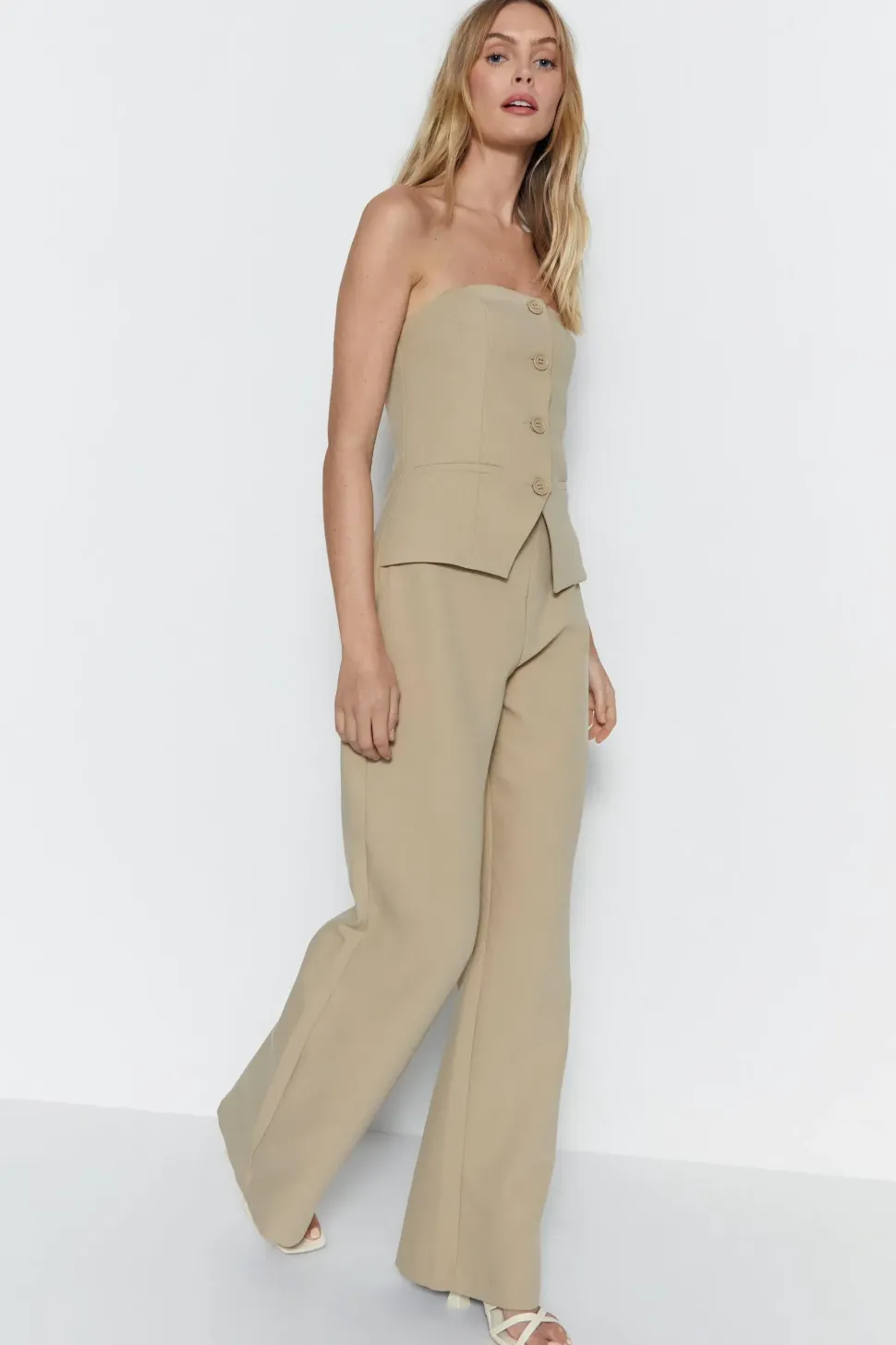 Premium Bustier Tailored Jumpsuit
