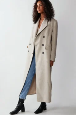 Premium Double Breasted Italian Wool Tailored Coat