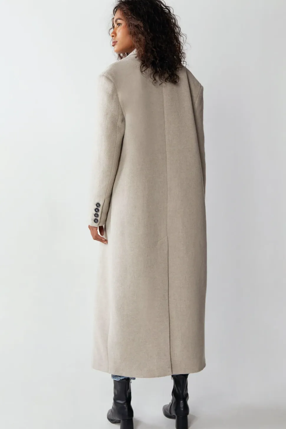 Premium Double Breasted Italian Wool Tailored Coat