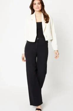 Premium Double Collar Crop Blazer