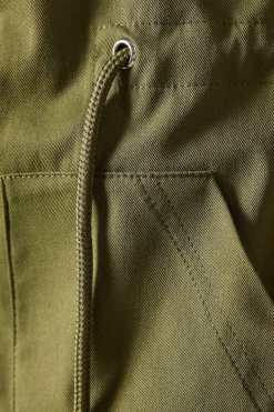 Premium Drawstring Trench Coat