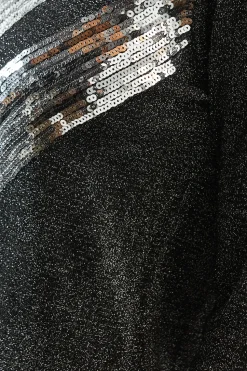 Premium Embellished Sequin Mesh Knitted Tunic Dress