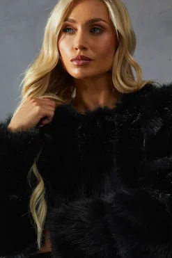 Premium Faux Fur Panelled Coat