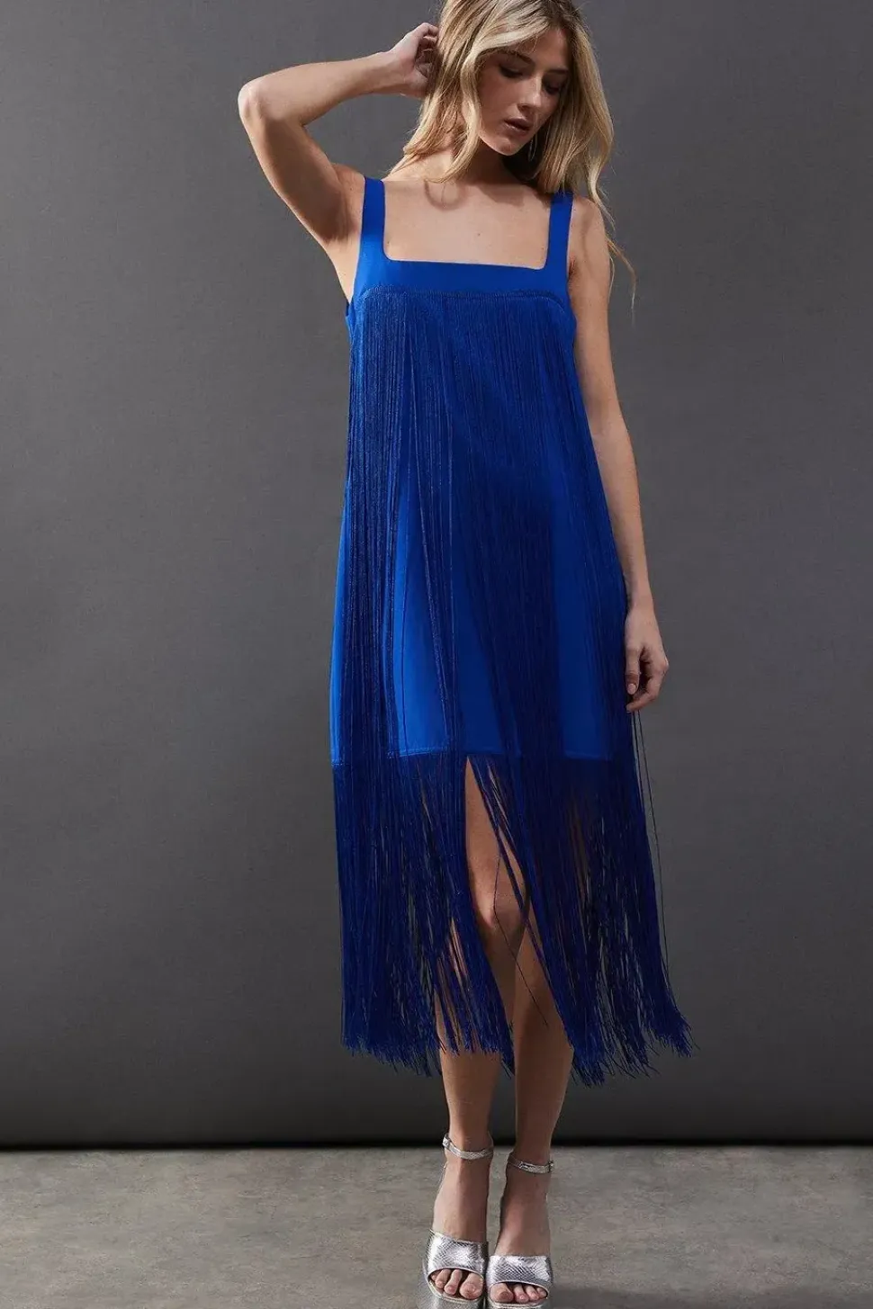 Premium Fringe Cami Mini Dress