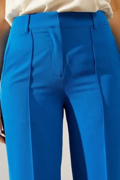 Premium Front Seam Detail Wide Leg