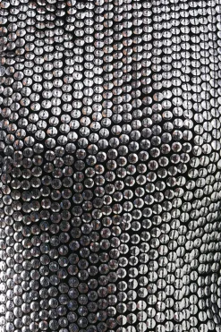 Premium Hand Embellished Sequin High Neck Maxi Dress