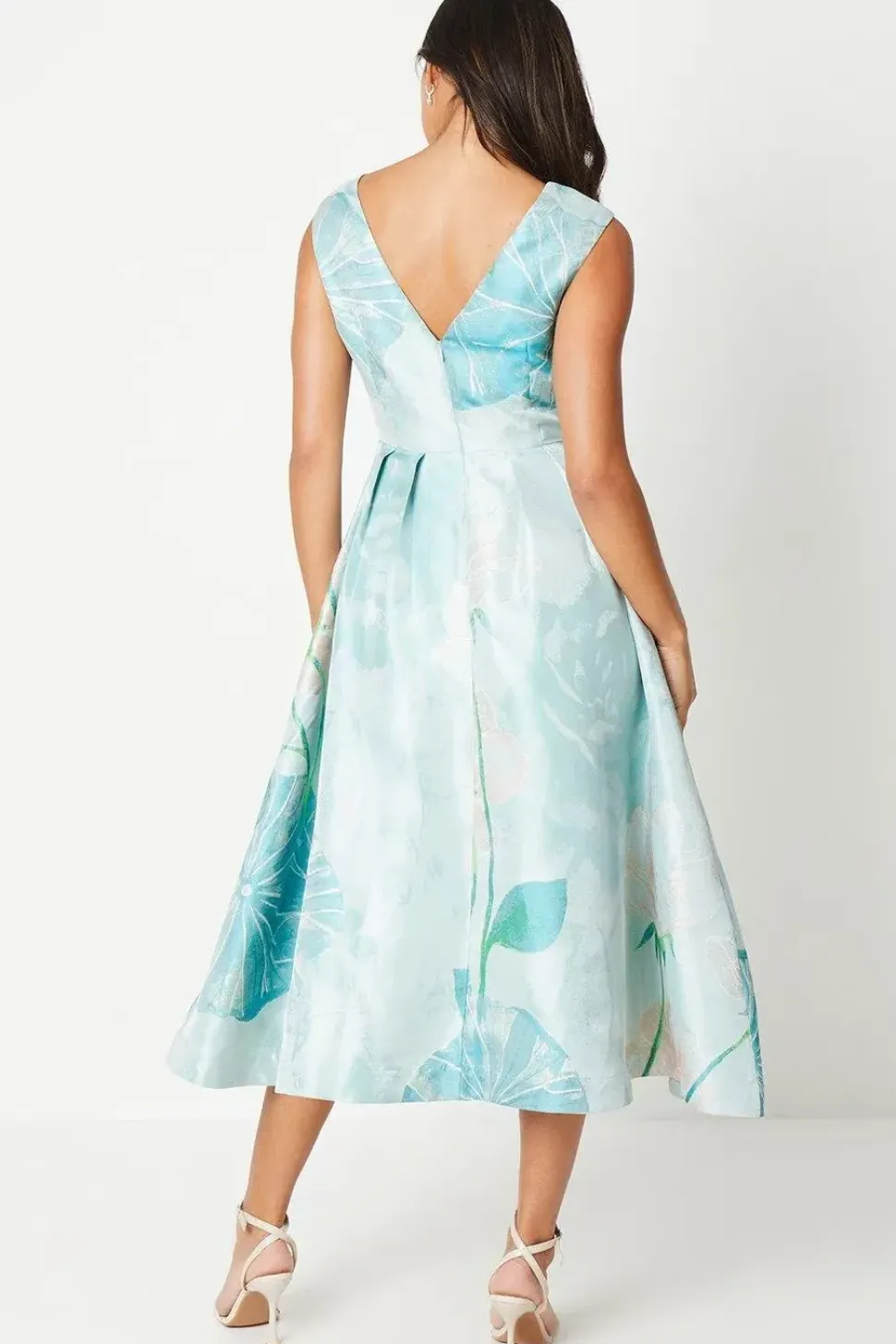Premium Jacquard Midi Dress
