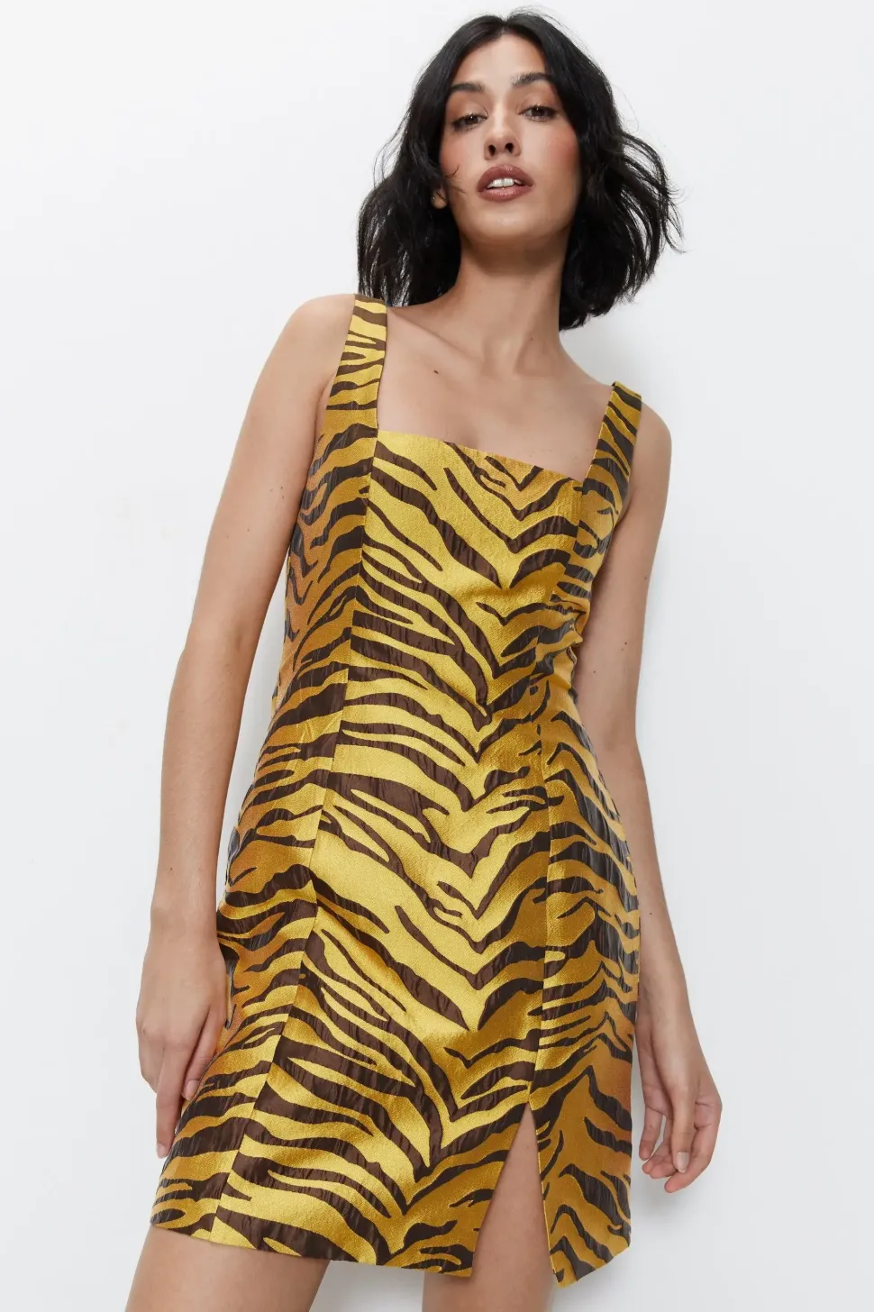 Premium Jacquard Mini Dress