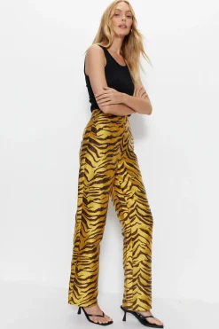 Premium Jacquard Zebra Print Trousers