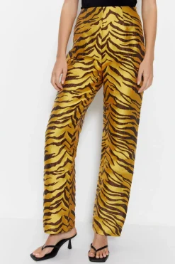 Premium Jacquard Zebra Print Trousers