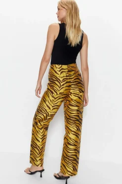 Premium Jacquard Zebra Print Trousers