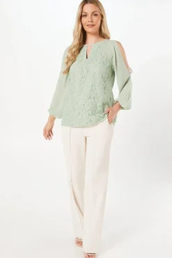 Premium Lace ¾ Sleeve Top
