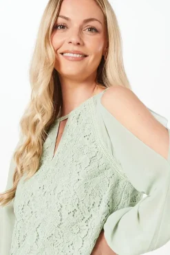 Premium Lace ¾ Sleeve Top
