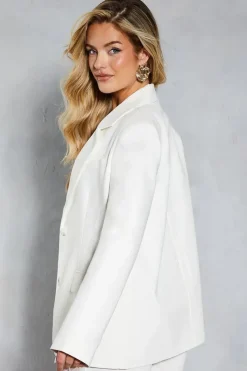 Premium Linen Look Oversized Tailored Blazer