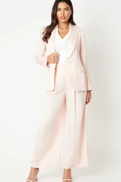 Premium Linen Mix Single Breasted Blazer