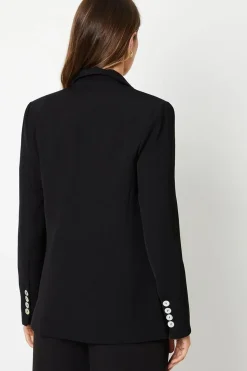 Premium Longline Military Stitch Detail Jacket