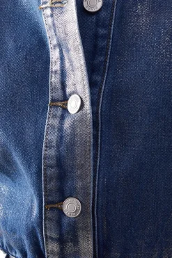 Premium Metallic Denim Boilersuit