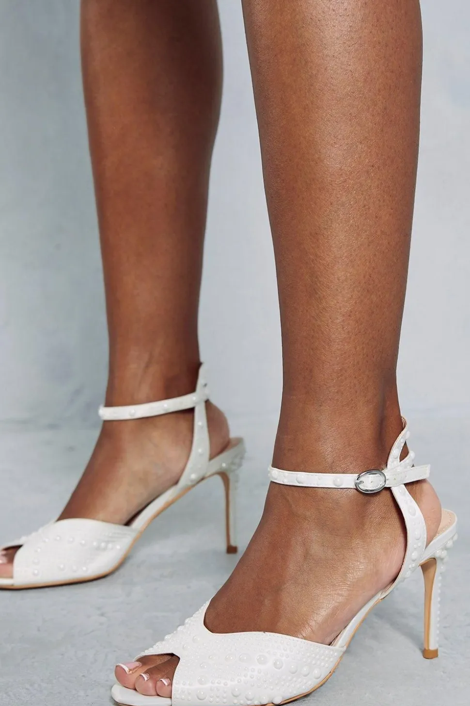 Premium Pearl Embellished Mid Heels