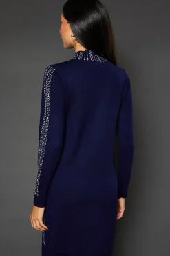Premium Pearl Embellishment Knitted Dress