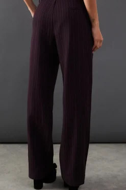 Premium Pinstripe Low Rise Tailored Trouser