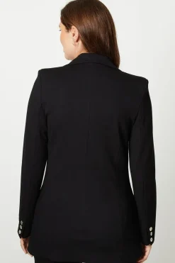 Premium Ponte Double Breasted Blazer