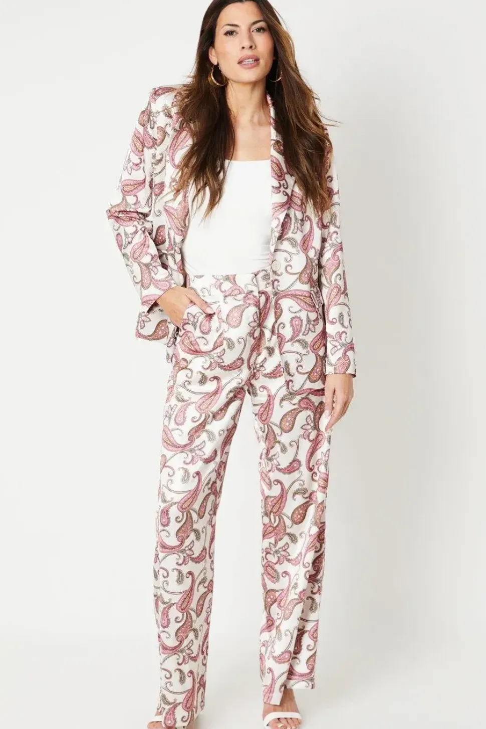Premium Printed Wide Leg Trousers